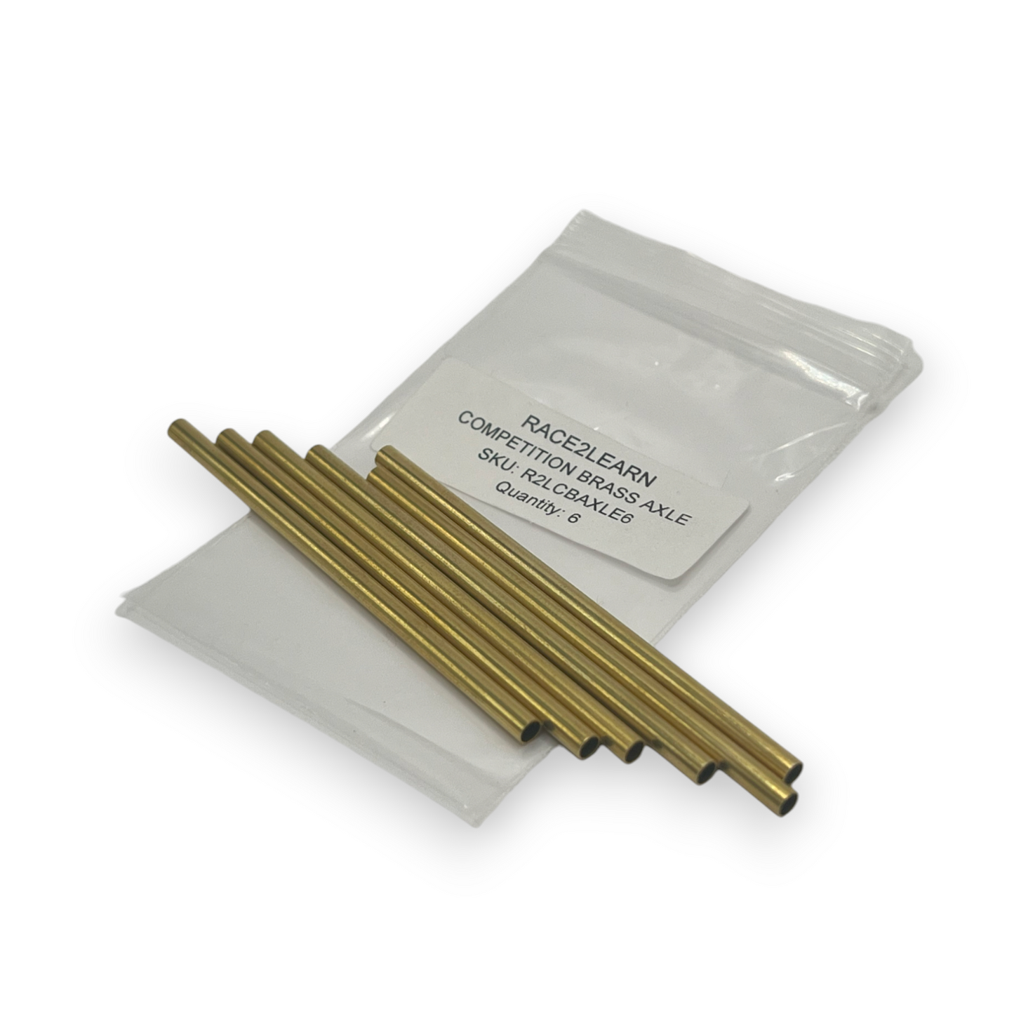 RACE2LEARN COMPETITION Axles - Hollow Brass (66mm)