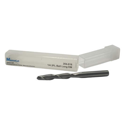 1/4" Diameter Ball Nose Extra Long Series Cutter(Solid Carbide)