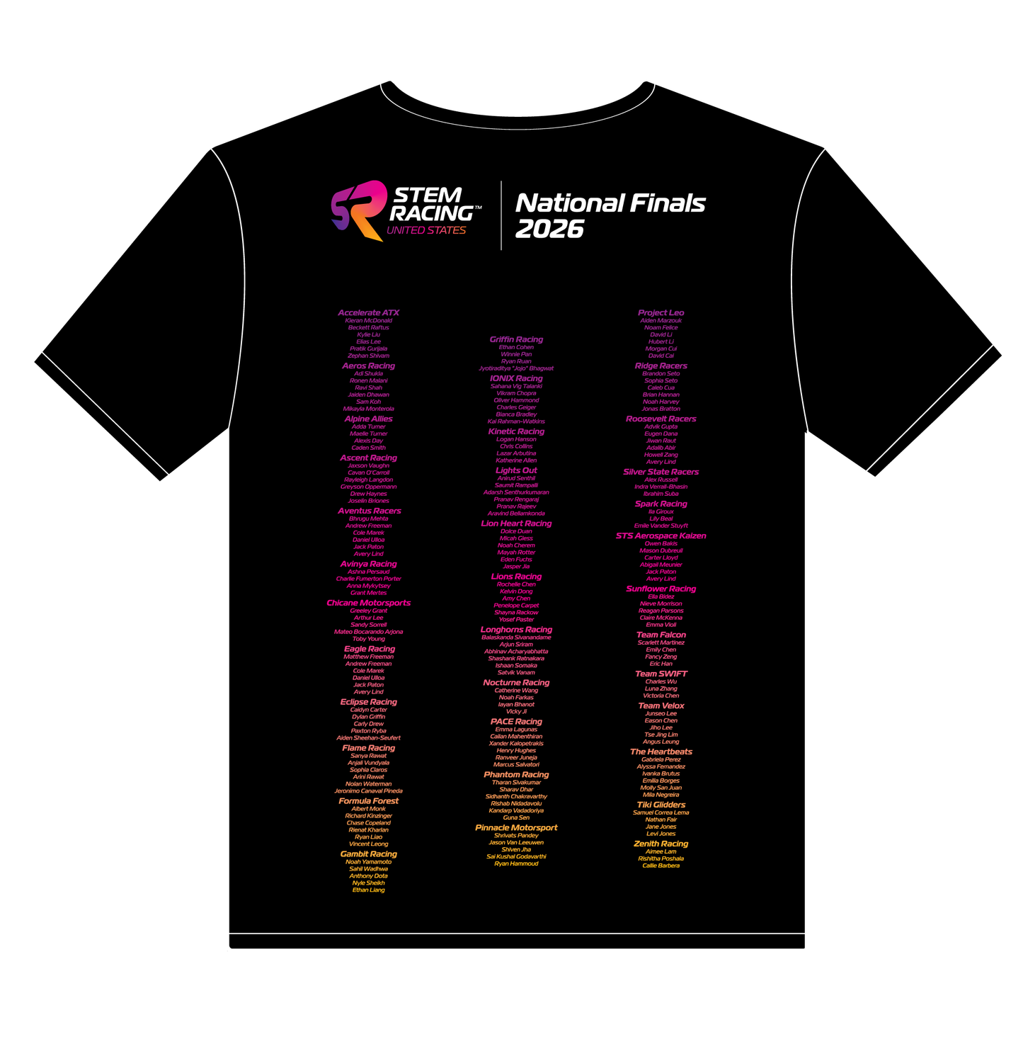 2026 STEM Racing USA National Finals Event T-Shirt